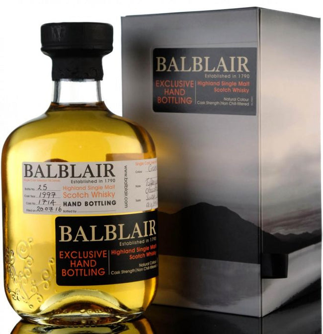 Balblair Hand Bottling 1997 Cask No. 3cl