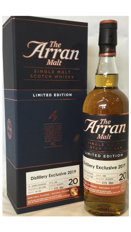 Isle of Arran Distillery Exclusive 2019 20 YO 3cl